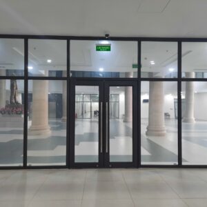 Vách kính cố định chống cháy