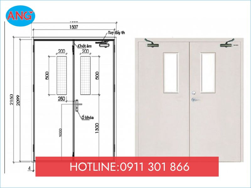 Cửa Thép Chống Cháy EI90