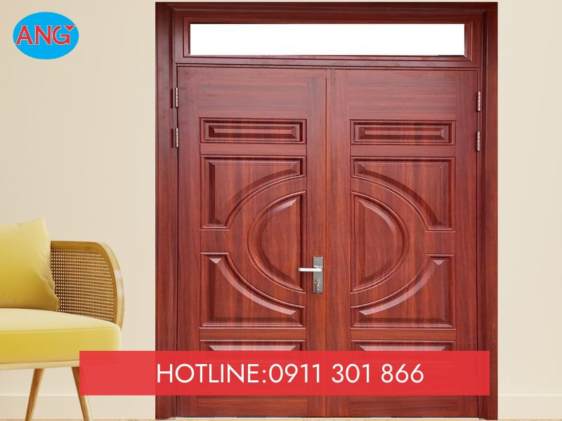 báo giá cửa thép vân gỗ 4 cánh
