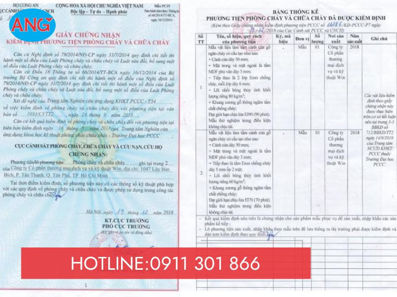 kiểm định cửa chống cháy